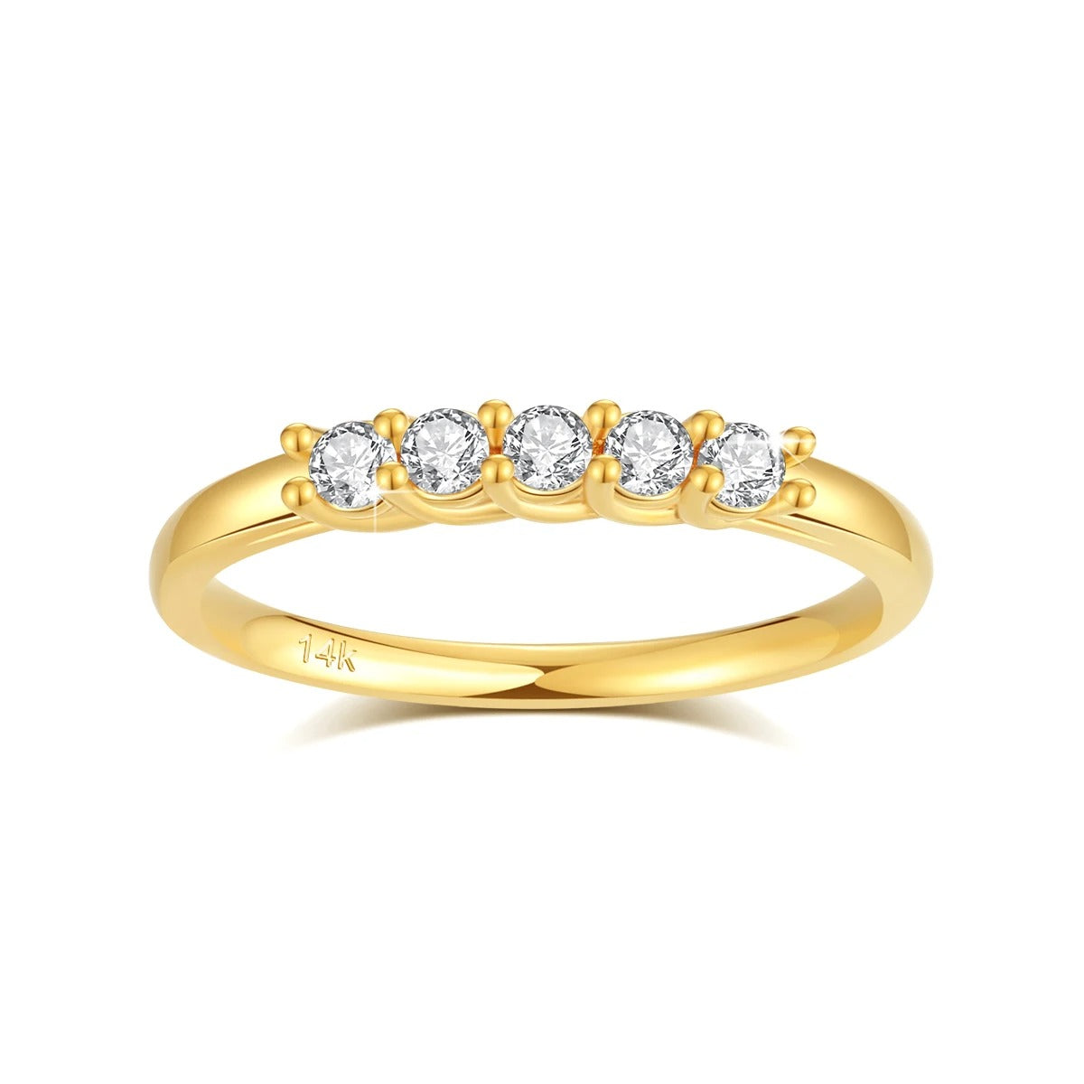 LUXURY 14K GOLD RING MOISSANITE DIAMOND