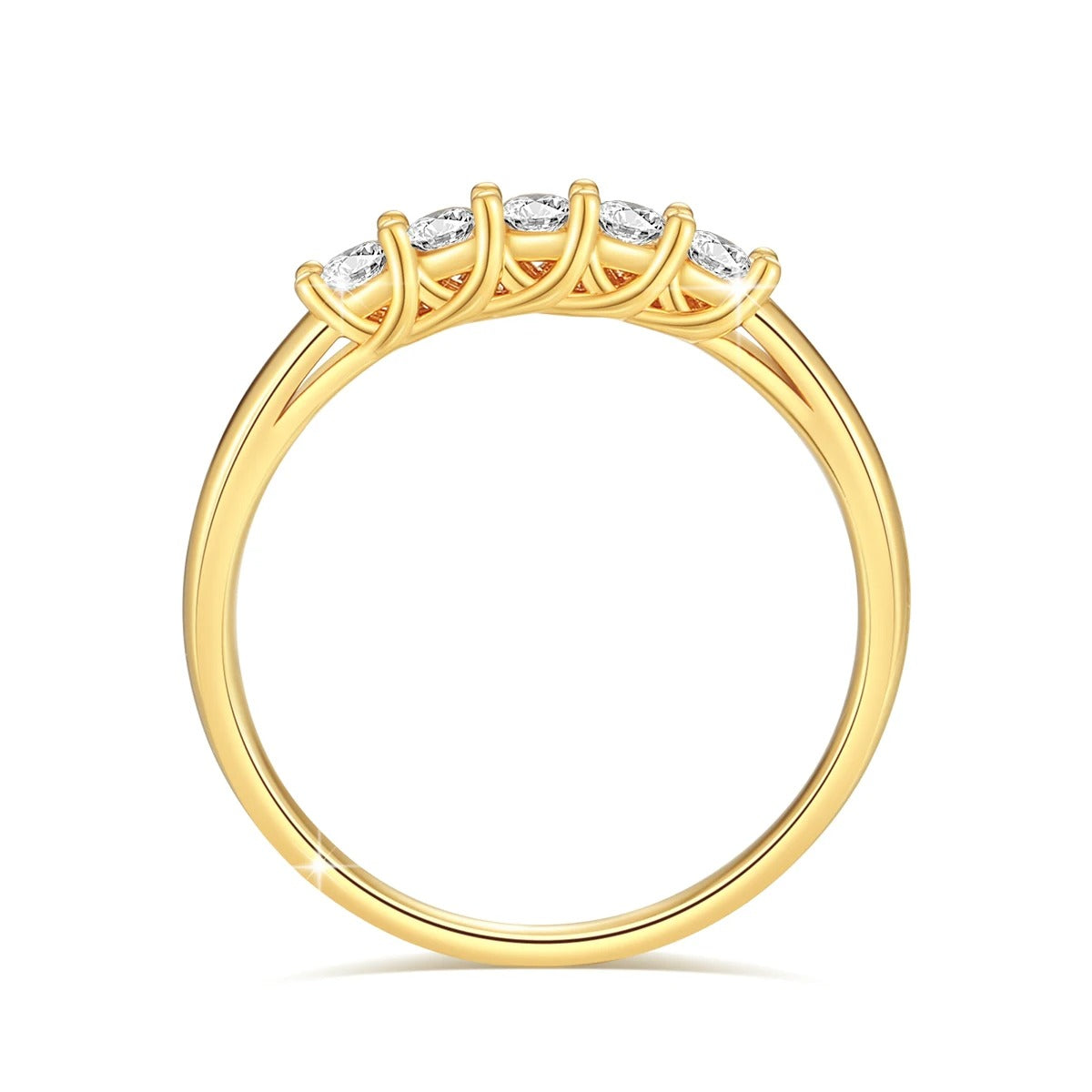 LUXURY 14K GOLD RING MOISSANITE DIAMOND